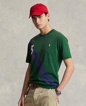 Polo Ralph Lauren Men's Classic Fit Banner- Stripe Jersey T- Shirt NEWFOREST