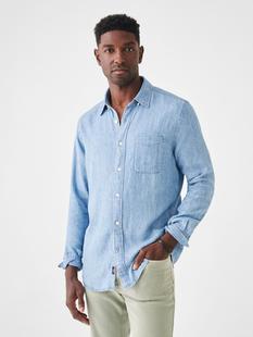 Faherty Men's Tried And True Chambray Shirt VINTAGEINDIGO