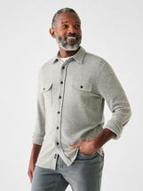 Faherty Men's Legend Sweater Shirt FOSSILGREYTWILL