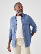 Faherty Men's Legend Sweater Shirt GLACIERBLUETWILL