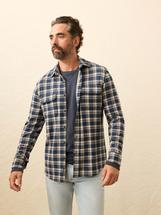 Faherty Men's Legend Sweater Shirt GOLDENLAKEPLAID