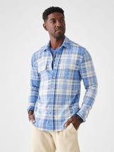 Faherty Men's Legend Sweater Shirt FOGISLANDPLAID
