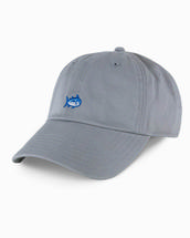 Southern Tide Men's Mini Skipjack Leather Strap Hat LIGHTGREY