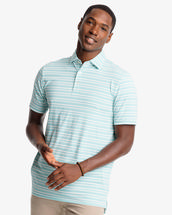 Southern Tide Men's Ryder Heather Bombay Striped Polo Shirt HEATHERTIDALWAVE