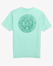 Southern Tide Men's Crossed Buoy Medallion T-Shirt BALTICTEAL