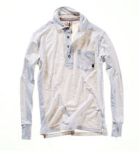 Relwen Men's Loopback Polo STONE