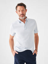 Faherty Men's Movement Short-Sleeve Polo CARDIFFBLUEHEATHER