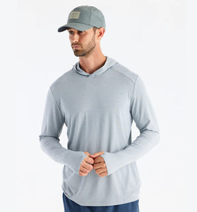 Free Fly Men's Bamboo Shade Hoodie HEATHERASPENGREY