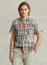 Polo Ralph Lauren Men's Classic Fit Patchwork Madras Camp Shirt KEYWESTPATCHWORK