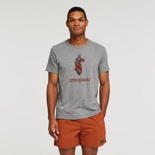 Cotopaxi Men's Altitude Llama Organic T-Shirt HEATHERGREY