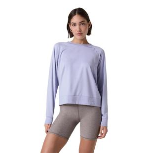 Vuori Women's Long Sleeve Halo Crew LAVENDERMISTHEATHER