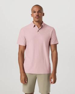 Vuori Men's Strato Tech Polo FADEDROSEHEATHER