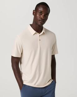 Vuori Men's Strato Tech Polo MILKWEEDHEATHER