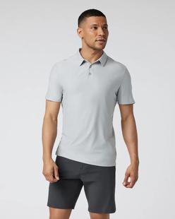 Vuori Men's Strato Tech Polo PLATINUMHEATHER