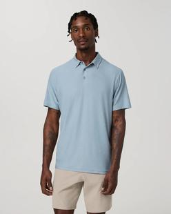 Vuori Men's Strato Tech Polo RAINDROPHEATHER