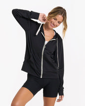 Vuori Women's Halo Performance Hoodie 2.0 BLACKHEATHER