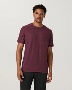 Vuori Men's Strato Tech Tee FIGHEATHER