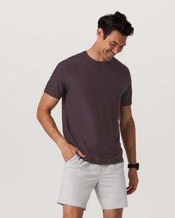 Vuori Men's Strato Tech Tee RAISINHEATHER