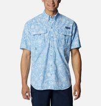 Columbia Men’s PFG Super Bahama Short Sleeve Shirt AGATEBLUEREEL