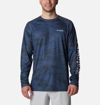 Columbia Men's PFG Super Terminal Tackle Long Sleeve Shirt CARBONPFGCAMO