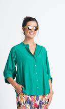 Foil Women's Don't Make a Fuss Blouse SIMPLYGREEN