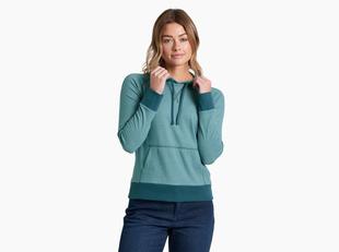 Kuhl Women's Stria Pullover Hoody EVERGLADE