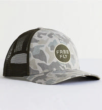 Free Fly Camo Trucker Hat BARRIERISLANDCAMO