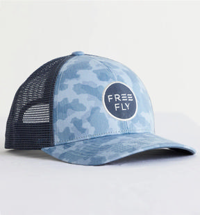 Free Fly Camo Trucker Hat CLEARWATERCAMO