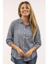 Caite & Kyla Women's Yris Shirt DARKINDIGO