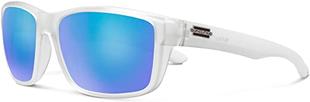  Suncloud Mayor Sunglasses (Matte Crystal, Polarized Blue Mirror Lens)