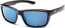 Suncloud Mayor Sunglasses (Black, Polarized Blue Mirror Lens) 