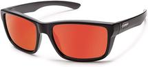 Suncloud Mayor Sunglasses (Matte Black, Polarized Red Mirror Lens) 