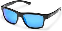 Suncloud A-Team Sunglasses (Black, Polarized Blue Mirror Lens) 
