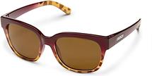 Suncloud Affect Sunglasses (Havana Red, Polarized Brown Lens) 