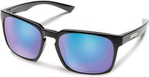 Suncloud Hundo Sunglasses (Black, Polarized Blue Frame) 