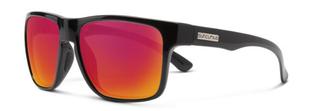  Suncloud Rambler Sunglasses (Black, Polarized Red Lens)