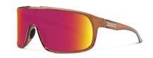 Suncloud Double Up Sunglasses (Matte Crystal Amber, Polarized Red Lens) 