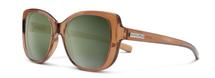 Suncloud Beyond Sunglasses (Transparent Brown, Polarized Green Lens) 
