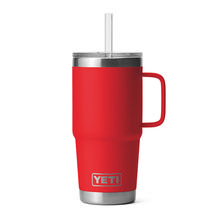 YETI Rambler 25 oz. Mug with Straw Lid Rescue Red RESCUERED