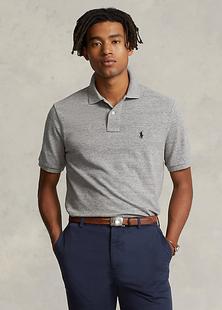 Polo Ralph Lauren Men's Slim Fit Mesh Polo Shirt CANTERBURYHEATHER
