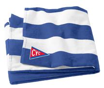 2023 CYC Beach Towel w/ CYC Burgee embroidered and swimmers name 
