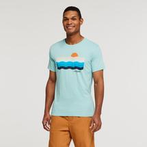 Cotopaxi Men's Disco Wave Organic T-Shirt SEAGLASS