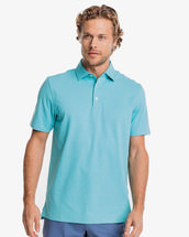 Southern Tide Men's brrr°-eeze Heather Performance Polo Shirt HEATHERTIDALWAVE