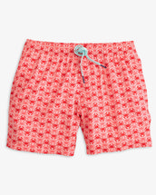 Southern Tide Men's Why So Crabby Printed Swim Trunk ROSEBLUSH