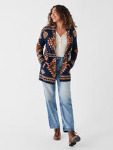 Faherty Women's B.YELLOWTAIL Lodge Cardigan WOLFMOUNTAIN