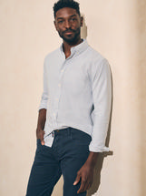 Faherty Men's Stretch Oxford Shirt CLASSICSTRIPE