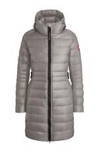 Canada Goose Women's Cypress Hooded Down Jacket LIMESTONE