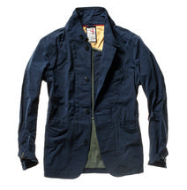 Relwen Men's Fly-Waxed Trap Blazer NAVY