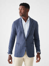 Faherty Men's Inlet Knit Blazer DEEPNAVYMELANGE