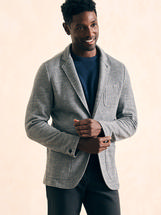 Faherty Men's Inlet Knit Blazer MEDIUMGREYMELANGE